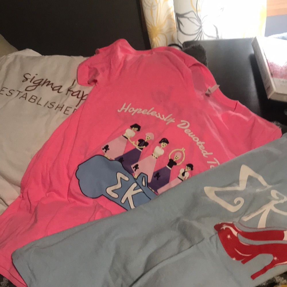 Three sigma kappa shirts from recruitments
